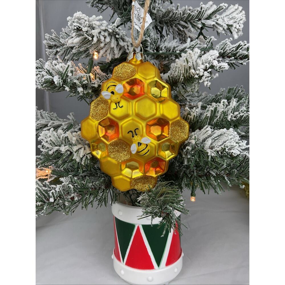 Christmas Ornament-Honeycomb Christmas Ornament-The Bridge Collection-